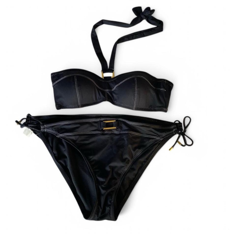 Bleu Rod Beattie Black and Gold Bikini Set